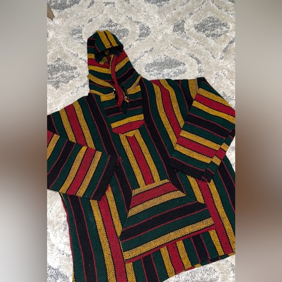 - Boho Heavy Weight Hooded Sweater Jacket - Picture 1 of 6